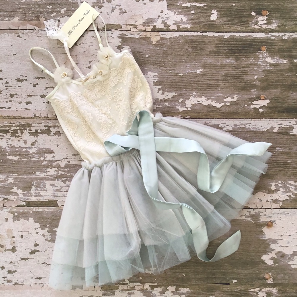 🆕 Rose Sister Violet Vintage Teal Tulle Dress